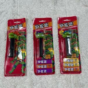 Vintage Teenage Mutant Ninja Turtles Pez Lot Bundle - Michaelangelo Donatello Le